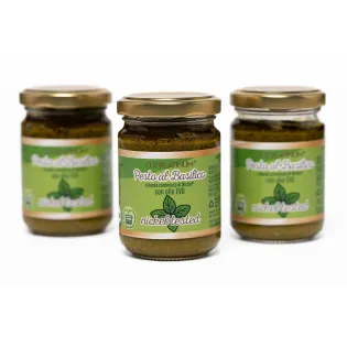 Pesto au basilic sans nickel 130 g – Pesto artisanal et sain